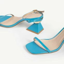 RAID Avelyn Wide Fit Block Heel In Blue -Raid London Sales Store WF Avelyn Blue 5