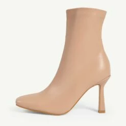 RAID Colbie Wide Fit Ankle Boot In Nude -Raid London Sales Store WF Colbie Nude 1