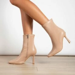 RAID Colbie Wide Fit Ankle Boot In Nude