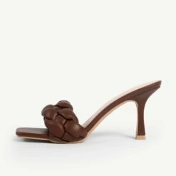 RAID Sandra Wide Fit Padded Mule In Brown -Raid London Sales Store WF Sandra Brown 1