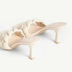 RAID Sandra Wide Fit Padded Mule In Off White -Raid London Sales Store WF Sandra Off White 5