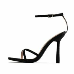 RAID Willia Heeled Sandal In Black Glitter