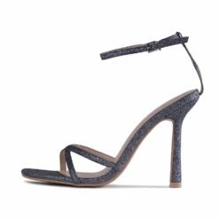 RAID Willia Heeled Sandal In Silver Glitter