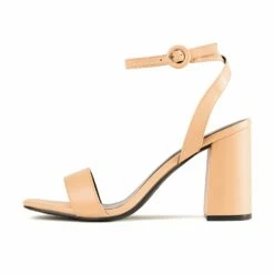 RAID Wink Block Heeled Sandal In Beige -Raid London Sales Store Wink Nude 5 f783506e f3bd 48d7 9e7d d5443aed6443
