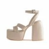RAID Zaina Platform Sandal In Nude -Raid London Sales Store Zaina Nude 1