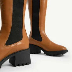 RAID Annabel Long Boot In Tan -Raid London Sales Store annabel tan 6