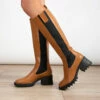 RAID Annabel Long Boot In Tan -Raid London Sales Store annabel tan 9