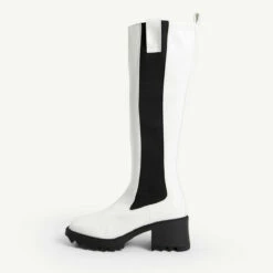 RAID Annabel Long Boot In White -Raid London Sales Store annabel white 1