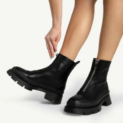 RAID Annya Chunky Ankle Boot In Black -Raid London Sales Store annya black 2