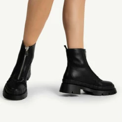 RAID Annya Chunky Ankle Boot In Black -Raid London Sales Store annya black 4