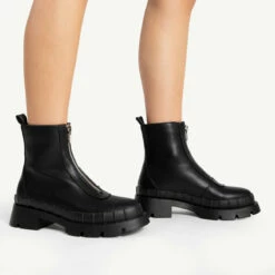RAID Annya Chunky Ankle Boot In Black -Raid London Sales Store annya black 9