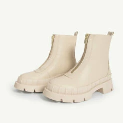 RAID Annya Chunky Ankle Boot In Ecru -Raid London Sales Store annya ecru 2 1