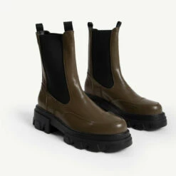 RAID Arivah Chunky Ankle Boot In Khaki -Raid London Sales Store arivah khaki 4