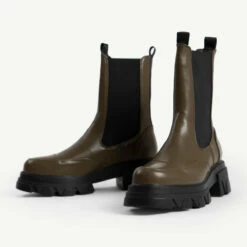 RAID Arivah Chunky Ankle Boot In Khaki -Raid London Sales Store arivah khaki 5