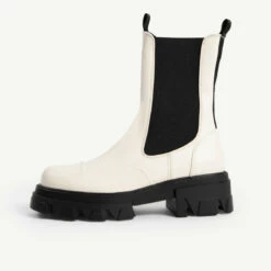 RAID Arivah Chunky Ankle Boot In Off White -Raid London Sales Store arivah off white 1