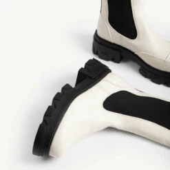 RAID Arivah Chunky Ankle Boot In Off White -Raid London Sales Store arivah off white 6