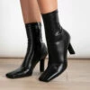 RAID Berinice Ankle Sock Boot In Black
