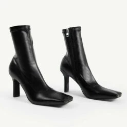RAID Berinice Ankle Sock Boot In Black -Raid London Sales Store berinice black 5