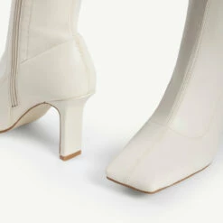 RAID Berinice Ankle Sock Boot In White -Raid London Sales Store berinice white 6