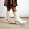 RAID Berinice Ankle Sock Boot In White -Raid London Sales Store berinice white 8