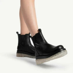 RAID Brazen Clear Sole Ankle Boot In Black -Raid London Sales Store brazen black 4 1