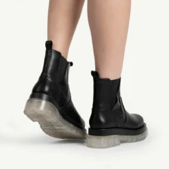 RAID Brazen Clear Sole Ankle Boot In Black -Raid London Sales Store brazen black 5 1