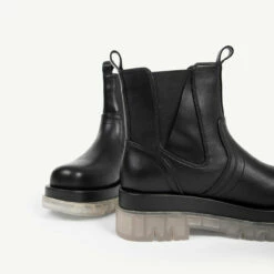 RAID Brazen Clear Sole Ankle Boot In Black -Raid London Sales Store brazen black 6