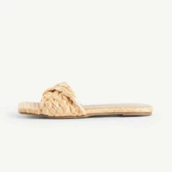 RAID Breezy Flat Mule In Natural -Raid London Sales Store breezy natural 1