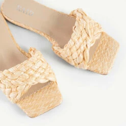 RAID Breezy Flat Mule In Natural -Raid London Sales Store breezy natural 6