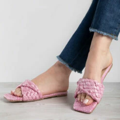 RAID Breezy Flat Mule In Pink