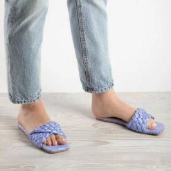 RAID Breezy Flat Mule In Purple -Raid London Sales Store breezy purple 4