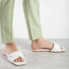 RAID Breezy Flat Mule In White