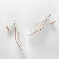 RAID Brioni Heeled Sandal In White -Raid London Sales Store brioni white 2