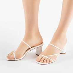RAID Brioni Heeled Sandal In White