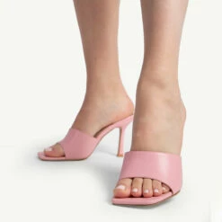 RAID Briya Heeled Mule In Pink -Raid London Sales Store briya pink 4