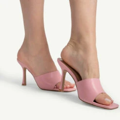 RAID Briya Heeled Mule In Pink -Raid London Sales Store briya pink 5