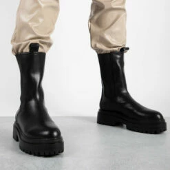 RAID Cherish Chunky Ankle Boot In Black -Raid London Sales Store cherish black 2