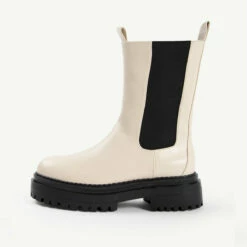 RAID Cherish Chunky Ankle Boot In White -Raid London Sales Store cherish ecru 1