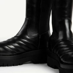 RAID Davina Chunky Long Boot In Black -Raid London Sales Store davina black 5