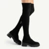 RAID Delia Over The Knee Boot In Black Suede