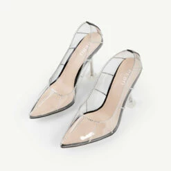 BEBO Demmy Perspex Court Heel In Black -Raid London Sales Store demmy black 2