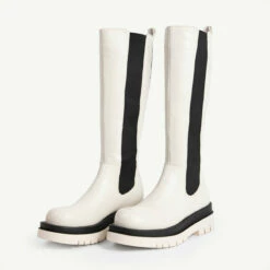 RAID Drellah Long Boot In Ecru