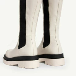 RAID Drellah Long Boot In Ecru -Raid London Sales Store drellah ecru 6