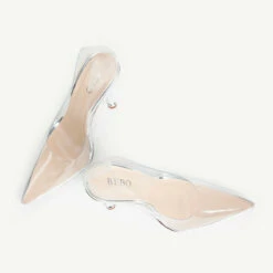 BEBO Flaura Stiletto Heel In Silver -Raid London Sales Store flaura silver 4