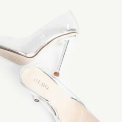 BEBO Flaura Stiletto Heel In Silver -Raid London Sales Store flaura silver 5