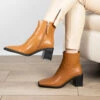 RAID Floriana Block Heeled Ankle Boot In Tan -Raid London Sales Store floriana tan 4