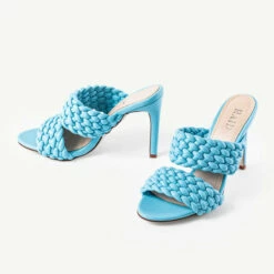 RAID Hazel Heeled Mule In Blue -Raid London Sales Store hazel black 9123