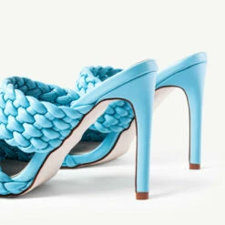 RAID Hazel Heeled Mule In Blue -Raid London Sales Store hazel black 9130