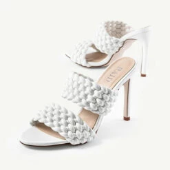 RAID Hazel Heeled Mule In White -Raid London Sales Store hazel white 9272 0521189e 2139 4967 b662 4f3b6279113b