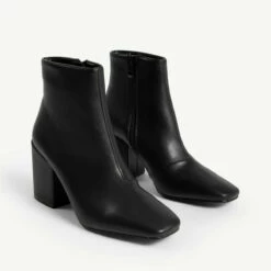 RAID Hollis Block Heeled Boot In Black -Raid London Sales Store hollis black 4